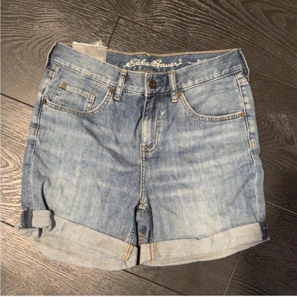 Eddie Bauer Women's Light Blue Jean Shorts